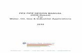 PEX Pipe Design Manual for Water, Oil, Gas & Industrial ... · This PEX PIPE DESIGN MANUAL For Water, Oil, Gas, and Industrial Applications describes PEX pipes that are used in a