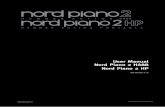 User Manual Nord Piano 2 HA88 Nord Piano 2 HP · 2014-06-26 · Thank you! We’d first like to thank you for purchasing the Nord Piano 2. Our goal when we developed the instrument
