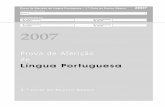 N.º convencional N.º convencional do aluno: da escola: 2007 · Prova de Aferição de Língua Portuguesa ... te são apresentados para leitura. ... O Ari vive numa região fria.