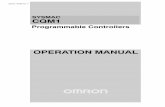 OPERATION MANUAL - Scemosystemsscemosystems.fi/downloads/pdf/omron_sysmac...operation_manual_en.pdf · SYSMAC CQM1 OPERATION MANUAL. CQM1 Programmable Controllers Operation Manual