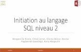 Initiation au langage SQL niveau 2 - eric.univ-lyon2.freric.univ-lyon2.fr/~ricco/tanagra/sise/LogicielsOct2017/Sql_2... · Les jointures en sql Les jointures internes Joindre plusieurs