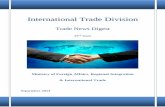IInntteerrnnaattiioonnaall TTrraaddee DDiivviissiioonnforeign.govmu.org/English/Documents/Trade Digest September 2014.pdf · The WTO Dispute Settlement Body (DSB) appointed on 26