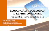 EDUCAÇÃO TEOLÓGICA & ESPIRITUALIDADE · partes significativas da Igreja no Brasil. Tornou-se um chavão já a seguinte afirmação: “Teologiaesfria o crente”. Nessa hora, cabe