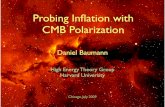 Probing Inﬂation with CMB Polarizationcmbpol.uchicago.edu/workshops/path2009/depot/presentation-50.pdf · Probing Inﬂation with CMB Polarization Daniel Baumann High Energy Theory