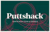 CHRISTMAS FOOD & DRINKS - puttshack.com · Charred Roman artichoke crostini Fillet of beef skewers Olives, roasted tomatoes, confit smoked garlic oil & gremolata Roasted red pepper