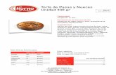 Torta de Pasas y Nueces - El Horno de Pedroelhornodepedro.com/productos/wp-content/uploads/2014/11/Torta-de... · levadura, mejorante (emulgente: E472e, harina de trigo, agente de