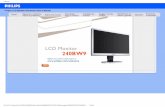 Philips LCD Monitor Electronic User’s Manual · • Perguntas mais freqüentes • Solução de problemas • Informações sobre regulamentações ... Clique simplesmente no botão