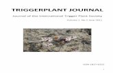 TRIGGERPLANT JOURNAL - Musėkautas · 1 TRIGGERPLANT JOURNAL Journal of the International Trigger Plant Society Volume 1. No.2 June 2011 ISSN 1837‐6355