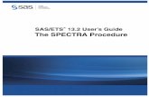The SPECTRA Procedure - SAS Support · The SPECTRA procedure creates an output SAS data set whose variables contain values of the periodograms, cross-periodograms, estimates of spectral