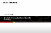 HP-5101 Quick Installation Guide - Edimax · HP-5101 Quick Installation Guide 08-2012 / v1.1 . 1 PRODUCT INTRODUCTION Thanks for purchasing the 500M Nano PowerLine Adapter. This adapter
