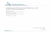 Funding and Financing Highways and Public Transportation · Funding and Financing Highways and Public Transportation Congressional Research Service Summary Federal surface transportation