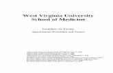West Virginia University School of Medicine · 3 West Virginia University School of Medicine (SoM) Guidelines for Faculty Appointment, Promotion and Tenure General Statement These