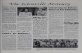 The Glenville Mercury · ,Susan Wilson, Susan Howard and Elizabeth Steidl ... Russell Stump, Kathy Curia, and Karen Froendt ••• President and MIS- Wilburn will