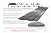 14781DaVinci Shake Installation Guide-Eng rev 2-13-09 · This Installation Guide does not supersede local building ... with 30 lb non-perforated asphalt saturated felt meeting requirements