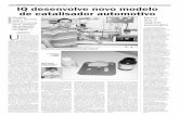 JORNAL DA UNICAMP Campinas, 13 a 19 de outubro de 2008 … · to Alvarez, explica que o catalisador é constituído por uma peça de cerâmica, ... aluno de iniciação científica
