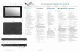 Recursos do Tablet PC CL920 - xploretech.com · Recursos do Tablet PC CL920 - xploretech.com