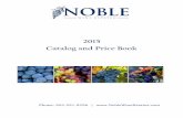 2015 Catalog and Price Book - Noble Wine Estatesnoblewin/wp-content/uploads/2015/11/... · 2015 Catalog and Price Book. Order Desk Noble Main Office Corporate Office ... Rhone/Southern