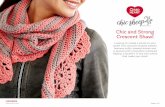 Chic and Strong Crescent Shawl - .prime example of that is the Chic and Strong Cressent Shawl. To