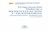 Programación Didáctica REPENTIZACIÓN Y TRANSPORTEconservatoriodebaza.com/wp-content/uploads/2018/12/PD-RYT-2018-19.pdf · instrumentos sinfónicos (con especial mención para los