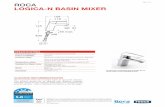 ROCA LOGICA-N BASIN MIXER - Reece Plumbing · ROCA LOGICA-N BASIN MIXER INSTALLATION INSTRUCTIONS Important Note Mixer must be installed to the requirements of AS/NZS 3500 by a qualified