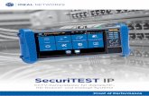 SecuriTEST IP - produktinfo.conrad.com · SecuriTEST IP Der SecuriTEST IP ist ein Tester zur Installation und Fehlerdiagnose für digitale/IP-, HD-Koaxial und analoge CCTV-Kamerasysteme.