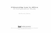 Citizenship Law in Africa: A Comparative Study - unhcr.org · iii Contents Sources and acknowledgments v Disclaimer vii Abbreviations viii Definitions ix Summary 1 African citizenship