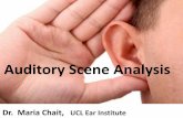 Auditory Scene Analysis - phon.ucl.ac.uk · • Main principles proposed by Gestalt psychologists (gestalt = form or pattern) in the early 20th century. • A set of Gestalt grouping