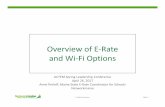 Overview of E-Rate and Wi-Fi Options - ACTEM E-Rate WiFi Pres.pdf · E-Rate Overview Slide 1 Overview of E-Rate and Wi-Fi Options ... E-Rate Overview Slide 2 ... I am receiving the