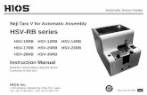 Neji Taro V for Automatic Assembly HSV-RB series - HIOS · Neji Taro V for Automatic Assembly HSV-RB series ... This manual contains safety alert symbols and signal words to help