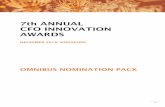 7th ANNUAL CFO INNOVATION AWARDS · The CFO Innovation Awards recognize outstanding Chief Financial Officers and partner companies that provide corporate finance departments with