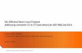 ERL (Effective Return Loss) Proposal Addressing comments ... · ERL (Effective Return Loss) Proposal Addressing comments i71 to i77 (and others) for IEEE P802.3cd D3.0: Richard Mellitz,