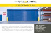 FIRESTAR 700 - Wayne Dalton Garage Doors Dalton's FireStar® 700 Rolling Steel Fire Door provides a practical and innovative solution to safety and fire protection. FireStar ® doors