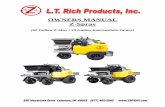 OWNERS MANUAL Z-Spray · OWNERS MANUAL Z-Spray (60 Gallon Z-Max / 30 Gallon Intermediate/Junior) TABLE OF CONTENTS ... Keep this manual on hand at all times for quick reference. The