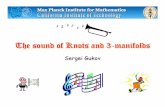The sound of Knots and 3The sound of Knots and 3 ...lh33/workshop/Gukov.pdf · The sound of Knots and 3The sound of Knots and 3---manifoldsmanifolds Sergei Gukov