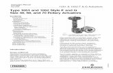 Type 1051 and 1052 Style F and G Size 40, 60, and 70 Rotary Actuators · 1051 & 1052 F & G Actuators Instruction Manual Form 5062 May 2008 3 Figure 2. Typical Type 1052 Actuator Adjustable