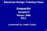 Electrical Training Ampacity · RDC=dc resistance of conductor at temperature TC ... (2005 NEC 310.16): ... 350 310. 400 335. 500 380. Wire. Size. Wire. Size.