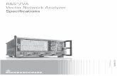 R&S®ZVA Vector Network Analyzer - Rohde & Schwarz · Test & Measurement Data Sheet | 13.02 R&S®ZVA Vector Network Analyzer Specifications ZVA_dat-sw_en_5213-5680-22_v1302_cover.indd