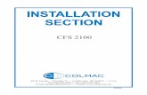 CFS 2100G/S IO&M Manual - colmacind.comcolmacind.com/wp-content/uploads/2016/07/CFS-2100-Installation... · Created on 9/22/2014 7:53:00 AM 1 INSTALLATION . Installation, operation