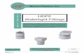 R P HDPE I C Watertight Fittings L I S T - Macon Plasticsmaconplastics.com/mpwp/wp-content/uploads/2015/07/211HDPEWT.pdf · Watertight Fittings Watertight fittings are available in