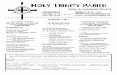 HOLY TRINITY PARISH · PDF filePARISH ADDRESS: Holy Trinity Parish 429 E. Allen St. – P. O. Box 323 Hudson, NY 12534 ST. MARY’S CHURCH 429 East Allen St.- P.O. Box 323 Hudson,