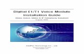 AddPac Technology Digital E1/T1 Voice Module Installation ... · Digital E1/T1 Voice Module Installation Guide (Release 1.00E) Aug. 2005 97 - 8AddPac Technology Proprietary & Documentation