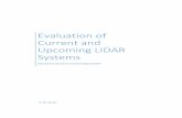 Evaluation of Current and Upcoming LIDAR Systems · Evaluation of Current and Upcoming LIDAR Systems ... Some LIDAR systems have both a horizontal and vertical field-of-view ... one