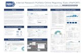 Internal Research Portfolio Online Reporting Tools (iRePORT) Danielson et al.pdf · NIH’s Internal Research Portfolio Online Reporting Tools (iRePORT) is a portfolio analysis and
