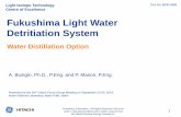 Fukushima Light Water Detritiation System Presentation Light Water... · Doc No: 8000-0685 1 Light Isotope Technology Centre of Excellence Fukushima Light Water Detritiation System
