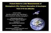 Pulsed Airborne Lidar Measurements of GSFC · Fall’09 AGU # A34C-05: Laser Sounder for Remotely Measuring Atmospheric CO2 Concentrations GSFC 12/16/09 jba - 8 Airborne Measurements