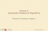 Lecture 2: Asymptotic Analysis of Algorithms - York University · Edmund Landau; hence it is sometimes called a Landau symbol. • It was popularized in computer science by Donald