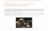DOSSIER Caravaggio. La Natività di Palermo: un quadro del ... · così agevole valutare una somiglianza tra san Giuseppe e il san Pietro della Vocazione perché ambedue di spalle,