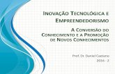 INOVAÇÃO TECNOLÓGICA EMPREENDEDORISMO - Prof. … Apresentação do SAVA: Aula 3 (até slide 13) Material Didático Inovação Tecnológica – Págs 17 a 24 (item 1.3 e 1.3.1)