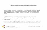 Linear Variable Differential Transformer - GUCeee.guc.edu.eg/Courses/Electronics/ELCT903 Sensor Technology... · Linear Variable Differential Transformer Linear Variable Differential