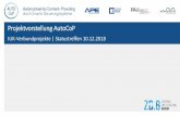 Projektvorstellung AutoCoP Statustreffen | AutoCoP 10.12.2018 6 Verbundpartner und Projektteam Dr. Michael Kröhn Prof. Dr. Christian Janiesch Jonas Wanner, M.Sc. Prof. Dr. Martin